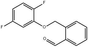 2-[(2,5-difluorophenoxy)methyl]benzaldehyde 구조식 이미지