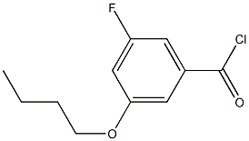 3-n-Butoxy-5-fluorobenzoyl chloride Structure