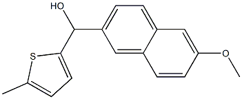 (6-METHOXYNAPHTHALEN-2-YL)(5-METHYLTHIOPHEN-2-YL)METHANOL Structure