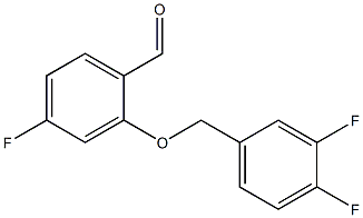 2-[(3,4-difluorophenyl)methoxy]-4-fluorobenzaldehyde Structure