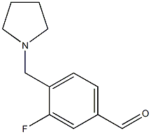 3-fluoro-4-(pyrrolidin-1-ylmethyl)benzaldehyde Structure