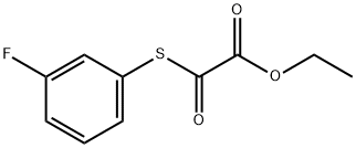 ETHYL 2-((3-FLUOROPHENYL)THIO)-2-OXOACETATE Structure