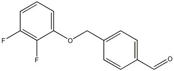 4-[(2,3-difluorophenoxy)methyl]benzaldehyde Structure