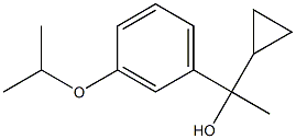 1-cyclopropyl-1-(3-propan-2-yloxyphenyl)ethanol Structure