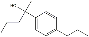 2-(4-propylphenyl)pentan-2-ol Structure