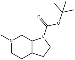 TERT-BUTYL 6-METHYLOCTAHYDRO-1H-PYRROLO[2,3-C]PYRIDINE-1-CARBOXYLATE Structure