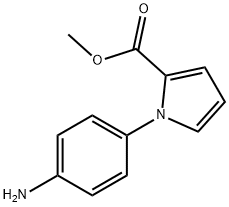 1-(4-Amino-phenyl)-1H-pyrrole-2-carboxylic acid methyl ester Structure