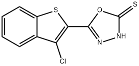 5-(3-chloro-1-benzothiophen-2-yl)-1,3,4-oxadiazole-2(3H)-thione 구조식 이미지