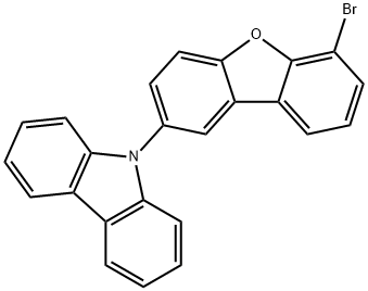 9H-Carbazole, 9-(6-bromo-2-dibenzofuranyl)- Structure