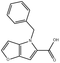 4-benzyl-4H-furo[3,2-b]pyrrole-5-carboxylic acid Structure