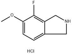 4-FLUORO-5-METHOXYISOINDOLINE HCL 구조식 이미지