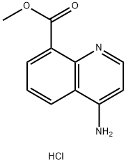 METHYL 4-AMINOQUINOLINE-8-CARBOXYLATE HCL 구조식 이미지