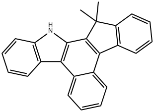 13,14-dihydro-14,14-dimethyl-benz[c]indeno[2,1-a]carbazole 구조식 이미지