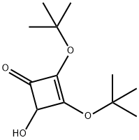 2,3-di-tert-butoxy-4-hydroxy-2-cyclobuten-1-one 구조식 이미지