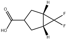 CIS-6,6-DIFLUOROBICYCLO[3.1.0]HEXANE-3-CARBOXYLIC ACID Structure