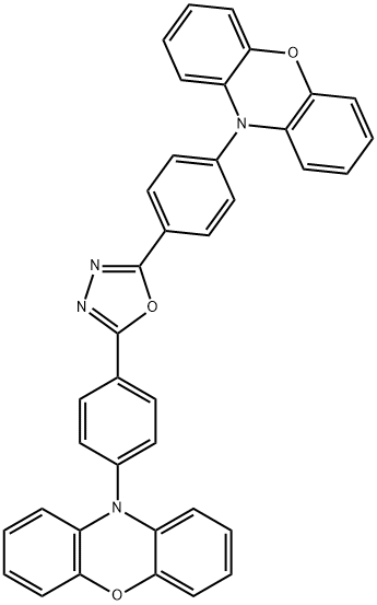 2,5-bis(4-(10H-phenoxazin-10-yl)phenyl)-1,3,4-oxadiazole Structure