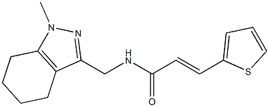 (E)-N-[(1-methyl-4,5,6,7-tetrahydroindazol-3-yl)methyl]-3-thiophen-2-ylprop-2-enamide Structure