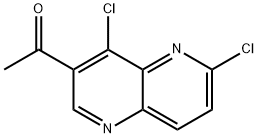 1-(4,6-dichloro-1,5-naphthyridin-3-yl)ethan-1-one Structure