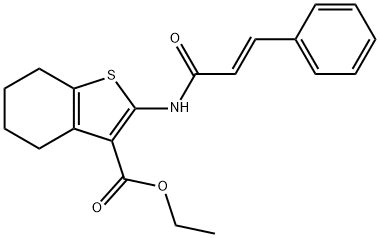 ethyl 2-cinnamamido-4,5,6,7-tetrahydrobenzo[b]thiophene-3-carboxylate Structure