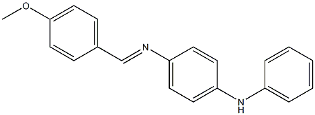 N-(4-methoxybenzylidene)-N'-phenyl-1,4-benzenediamine Structure