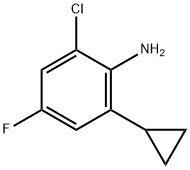 2-Chloro--6-cyclopropyl-4-fluoroaniline Structure