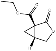 ethyl (1S,5R)-2-oxo-3-oxabicyclo[3.1.0]hexane-1-carboxylate Structure