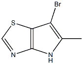 6-Bromo-5-methyl-4H-pyrrolo[2,3-d]thiazole Structure