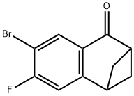 6-bromo-7-fluoro-2,3-dihydro-1,3-methanonaphthalen-4(1H)-one Structure