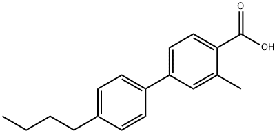 4'-Butyl-3-Methyl-[1,1'-Biphenyl]-4-Carboxylic Acid 구조식 이미지