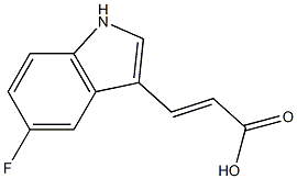 3-(5-fluoro-1H-indol-3yl)-acrylic acid Structure