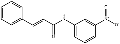 N-(3-nitrophenyl)-3-phenylacrylamide 구조식 이미지