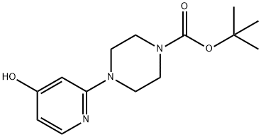 tert-Butyl 4-(4-hydroxypyridin-2-yl)piperazine-1-carboxylate 구조식 이미지