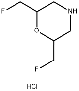 2,6-BIS(FLUOROMETHYL)MORPHOLINE HCL Structure