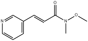 N-methoxy-N-methyl-3-(pyridin-3-yl)acrylamide Structure