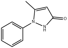 5-Methyl-1-phenyl-1H-pyrazol-3-ol 구조식 이미지