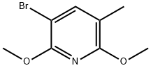 3-Bromo-2,6-dimethoxy-5-methylpyridine 구조식 이미지