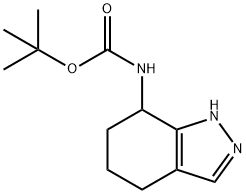 TERT-BUTYL (4,5,6,7-TETRAHYDRO-1H-INDAZOL-7-YL)CARBAMATE Structure