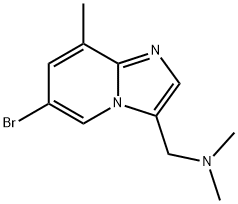 1-(6-bromo-8-methylimidazo[1,2-a]pyridin-3-yl)-N,N-dimethylmethanamine Structure