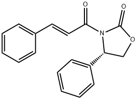 (4S)-4-phenyl-3-[(E)-3-phenylprop-2-enoyl]-1,3-oxazolidin-2-one 구조식 이미지