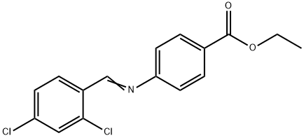 ethyl 4-[(2,4-dichlorobenzylidene)amino]benzoate 구조식 이미지