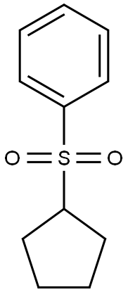 Benzene,(cyclopentylsulfonyl)- Structure