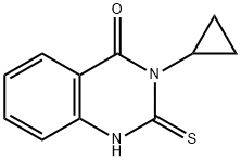 4(1H)-Quinazolinone, 3-cyclopropyl-2,3-dihydro-2-thioxo- 구조식 이미지