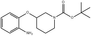 TERT-BUTYL 3-(2-AMINOPHENOXY)PIPERIDINE-1-CARBOXYLATE 구조식 이미지