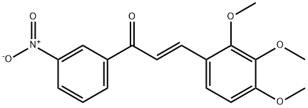 (2E)-1-(3-nitrophenyl)-3-(2,3,4-trimethoxyphenyl)prop-2-en-1-one 구조식 이미지