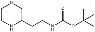 tert-Butyl 2-(morpholin-3-yl)ethylcarbamate 구조식 이미지