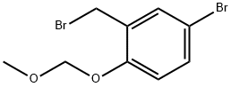 4-bromanyl-2-(bromomethyl)-1-(methoxymethoxy)benzene Structure