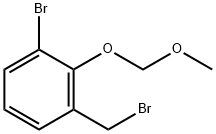 1-bromanyl-3-(bromomethyl)-2-(methoxymethoxy)benzene Structure