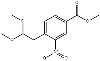 methyl 4-(2,2-dimethoxyethyl)-3-nitrobenzoate Structure