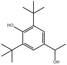 2,6-ditert-butyl-4-(1-hydroxyethyl)phenol Structure