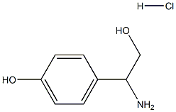 4-(1-AMINO-2-HYDROXYETHYL)PHENOL HYDROCHLORIDE Structure
